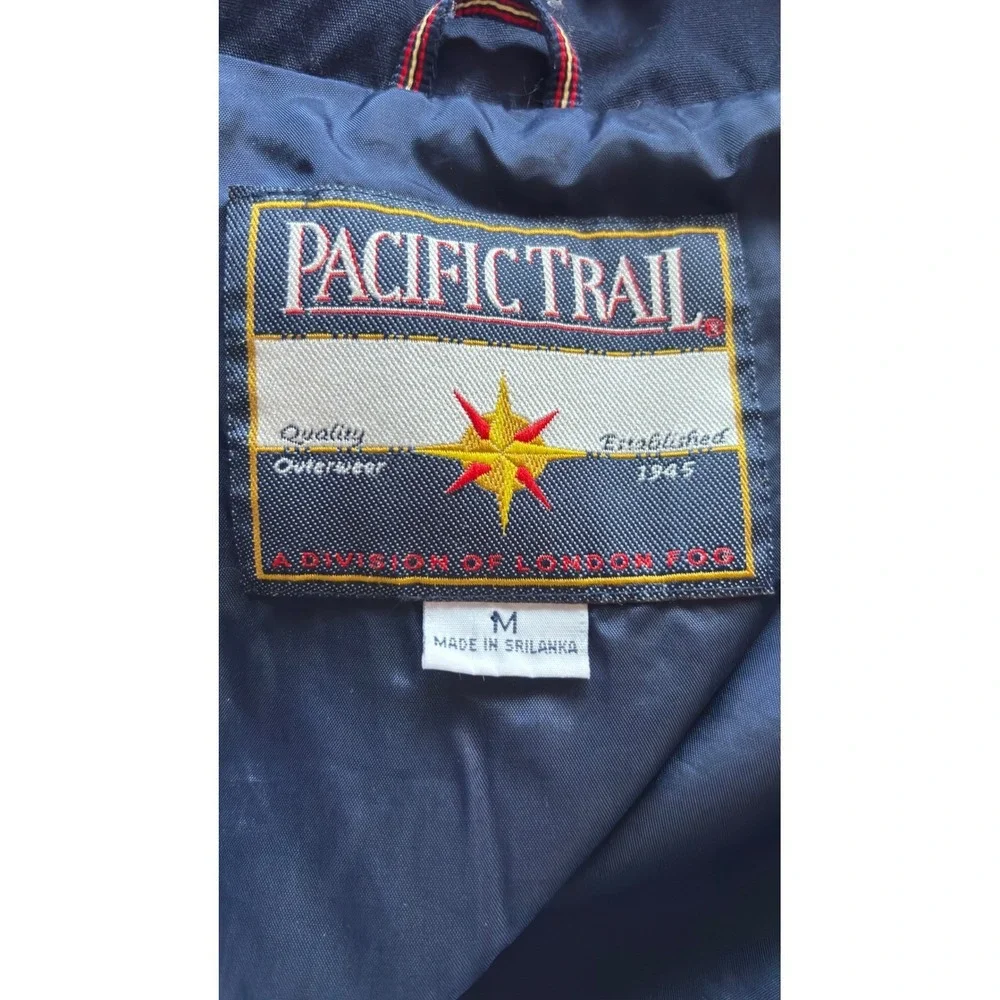 Vintage Pacific Trail Red Jacket Size‎ M Lightweight Hooded Outdoor Adventure